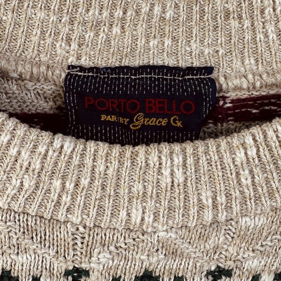 Vintage Cotton mix Grandpa Sweater - Crewneck - Oversized XL - Picture 6 of 7